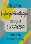 Pisma krytyczno-teoretyczne Georga Lukacsa 1908 - 1932