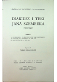 Diariusz i teki Jana Szembeka tom II