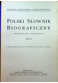 Polski słownik biograficzny Tom IV