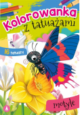 Kolorowanka z tatuażami. Motyle