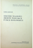 Niektóre własności zbiorów podfunkcji funkcji boolowskich