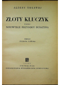 Złoty kluczyk  czyli niezwykłe przygody Buratina, książka z 1949 roku