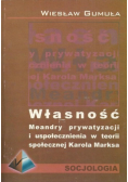 Własność meandry prywatyzacji i uspołecznienia w teorii społecznej Karola Marksa