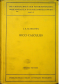 Ricci calculus