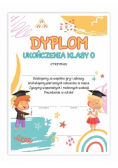Dyplom A4 ukończenia zerówki Plastyka 10szt
