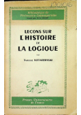 Lecons sur L Histoire de la Logique