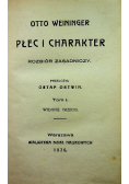 Płeć i charakter 1926 r.