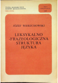 Leksykalno frazeologiczna struktura języka