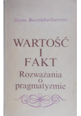Wartość i fakt - rozważania o pragmatyźmie