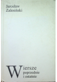 Wiersze poprzednie i ostatnie