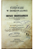 O postępowaniu w doskonałości 1862
