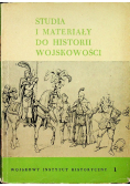 Studia i materiały do historii wojskowości