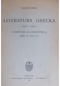 Literatura Grecka. Tom III część 2