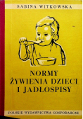 Normy żywienia dzieci i jadłospisy