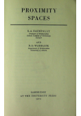 Proximity Spaces