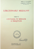 Lekcjonarz mszalny tom VI