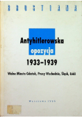 Antyhitlerowska opozycja 1933  do 1939