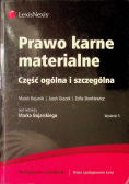 Prawo karne materialne Część ogólna i szczególna