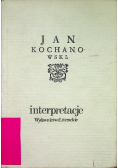 Kochanowski Interpretacje