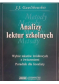 Analiza lektur szkolny