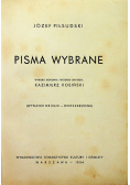 Piłsudski Pisma wybrane 1934 r