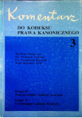 Komentarz do kodeksu prawa kanonicznego  tom 3