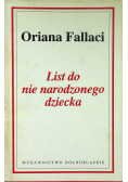 List do nienarodzonego dziecka
