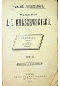Wydanie Jubileuszowe Tom XI Wybór pism J I Kraszewskiego 1879 r.