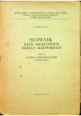 Słownik nazw miejscowych okręgu mazurskiego część II