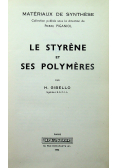 Le styrene et ses polymeres