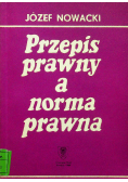 Przepis prawny a norma prawna
