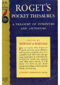 Roget's pocket thesaurus