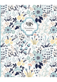 Notatnik ozdobny 128x165/96K linia Kwiaty