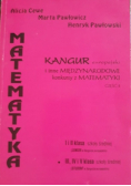 Kangur europejski i inne międzynarodowe konkursy z matematyki część 2