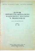 Słownik historyczno geograficzny województwa płockiego w średniowieczu zeszyt 2