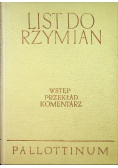 List do Rzymian wstęp przekład  komentarz