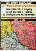 Kronikarskie zapisy z lat cierpień i grozy w