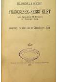 Błogosławiony Franciszek Regis Klet 1900 r