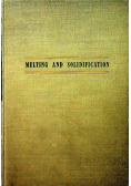 Melting and Solidification of Fats 1950 r.