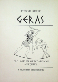Geras Old Age in Greco Roman Antiquity a classified bibliography autograf autora