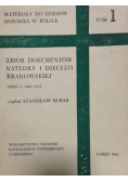Zbiór dokumentów katedry i diecezji krakowskiej cz 1