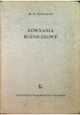 Równania różniczkowe