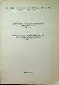 Sympozjum psychofarmakologii i psychoterapii Część I