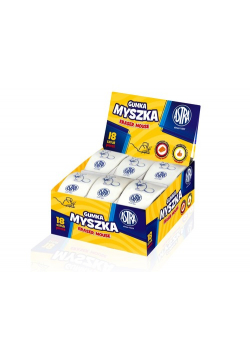 Gumka myszka Astra - Display 18 sztuk