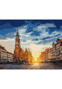 Malowanie po numerach - Czarujący Wrocław 40x50cm