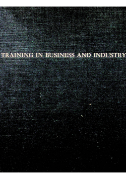 Training in business and industry