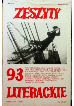 Zeszyty literackie nr 1 rok XXIV nowa z defektem
