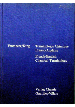 Terminologie chimique
