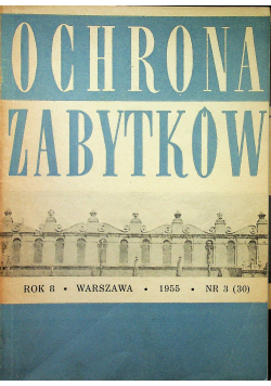 Ochrona zabytków rok 8 nr 3