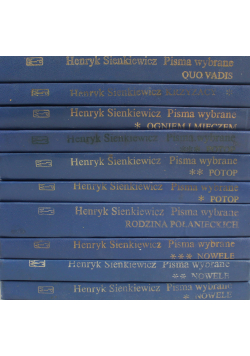 Sienkiewicz Pisma Wybrane 10 tomów